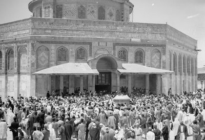 Visita de Nahas Pasha a la Cúpula de la Roca, 1943 de Unbekannt Unbekannt
